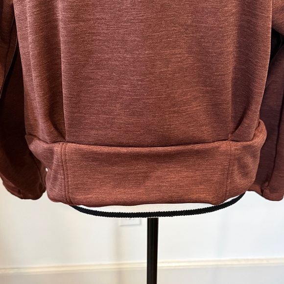Athleta Altitude Polartec Half-Zip Sweatshirt in Mahogany Heather Size Large - Picture 9 of 13
